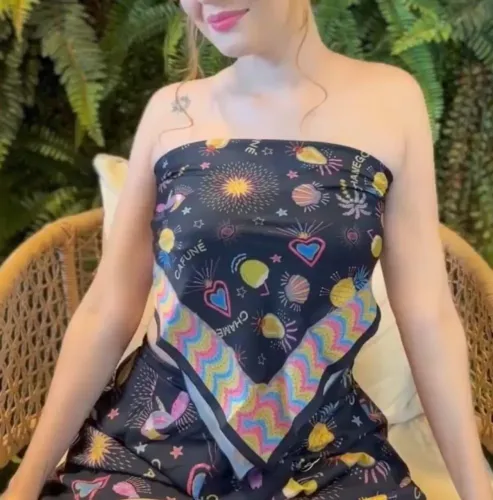 Lenços Multiuso Sereia - Use como Cropped, Top ou Acessório