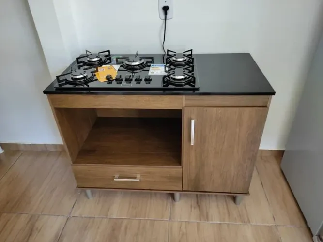 Balcão cooktpp + fogão 5 bocas novo
