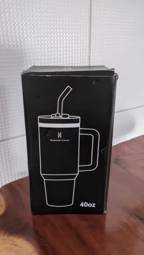 Copo térmico 1200ml Romantic Crown (tipo Stanley) Nunca usado!