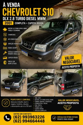 Chevrolet S10 Pick-up Luxe 2.8 4X2 CD TB Int.dies. 2001