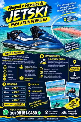 Aluguel de jetski e passeios
