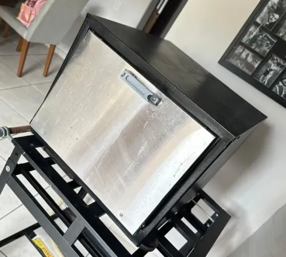 Forno Médio 80 Litros Baixa Pressão com Tampa de Inox Cefaz FRG-11 Forno Médio 80 Litros B