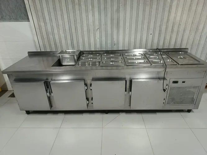 Balcão refrigerado inox