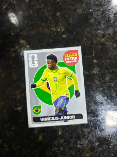 Vinícius Junior Extra Sticker Prata Original 2026