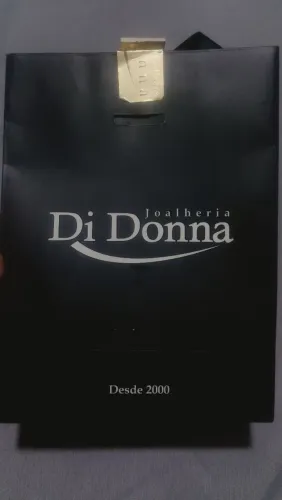 Aliança de Prata + Solitária ( Com Certificado e Nunca usada ) - Di Donna