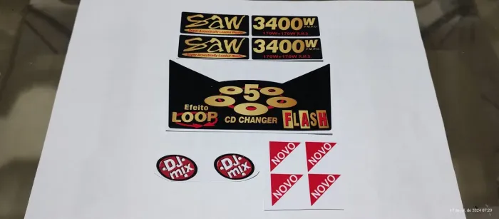 Adesivo para aparelho de som Mini system Sony lbt xb66