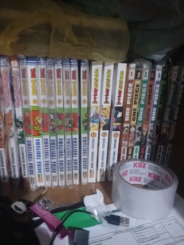 Mangas de dragon ball clássico 1 edição do 1 ao 8.(também troco por mangas de naruto
