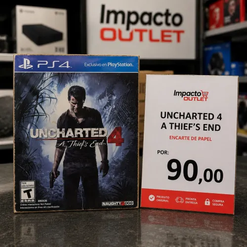 Uncharted 4 A Thief?s End PS4 - Encarte de Papel