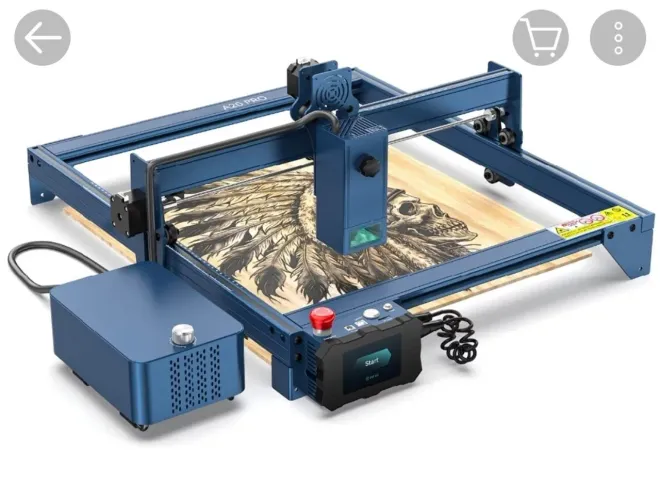 Máquina de gravação a laser atmostack A20 pro com rolo e compressor 
