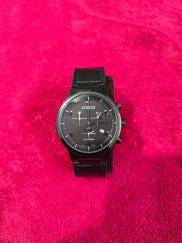 Citizen Eco-Drive Chronograph Blackout - Vidro de Safira