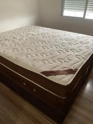 Cama Dupla Box King Ortobom Linha Ouro Premium de Camurça