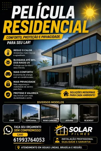 Película de Controle Solar para Janelas