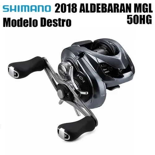 CARRETILHA SHIMANO ALDEBARAN MGL 50HG - A mais leva da Shimano - Manivela Direita