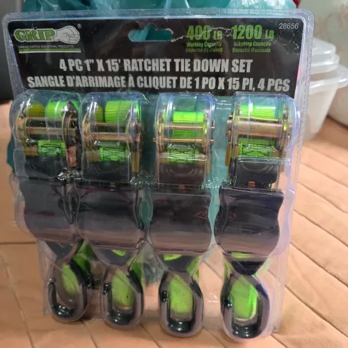 Kit 4 Cintas Com Catraca P/ Amarração De Carga 4,5m Grip - Novo