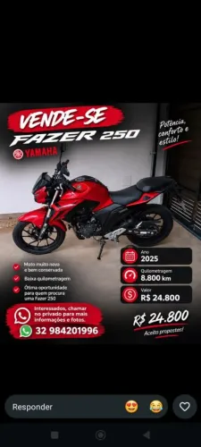 Vendo Yamaha fazer 250 connected 