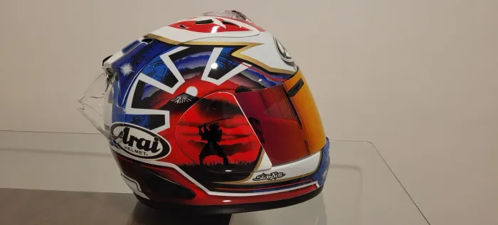 Capacetes Arai com aerofolio