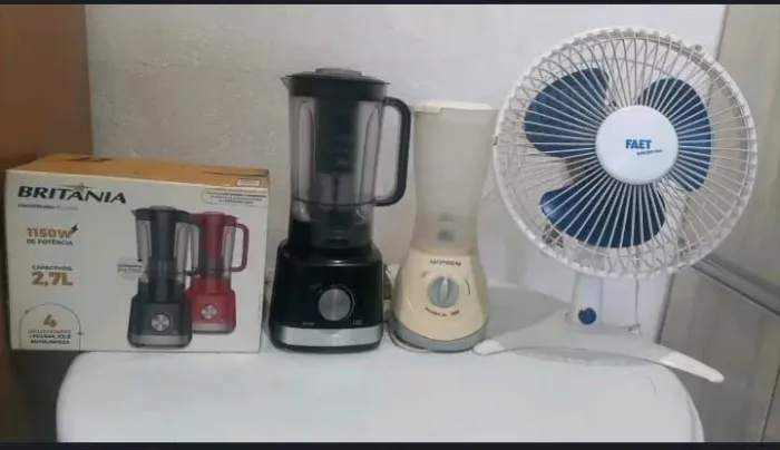 2 liquidificador mais um ventilador troco por algo do meu interesse