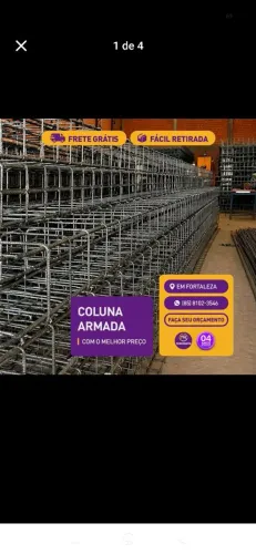 Coluna 3/8 estribo 7 x 17 