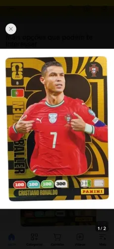Card Goden Baller Cristiano Ronaldo copa do mundo 2026