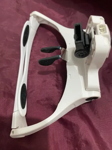 LUPA DE CABEÇA COM LED E 7 LENTES
