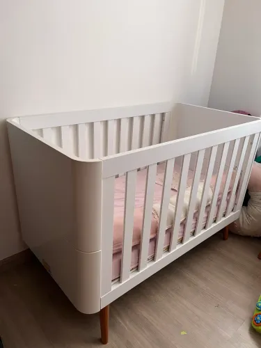 Berço evolutivo 3 em 1 com colchão - Carolina Baby