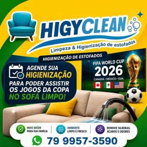 Higienização de Sofás e Estofados - HIGYCLEAN ?