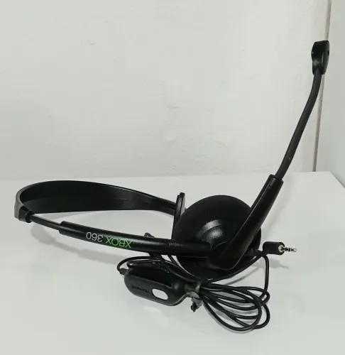 FONE de OUVIDO original de XBOX 360. Usado. Aqui na LOJA FABGAMES