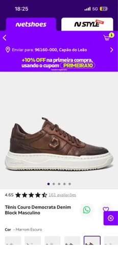 Vende-se Tênis Democrata Denim