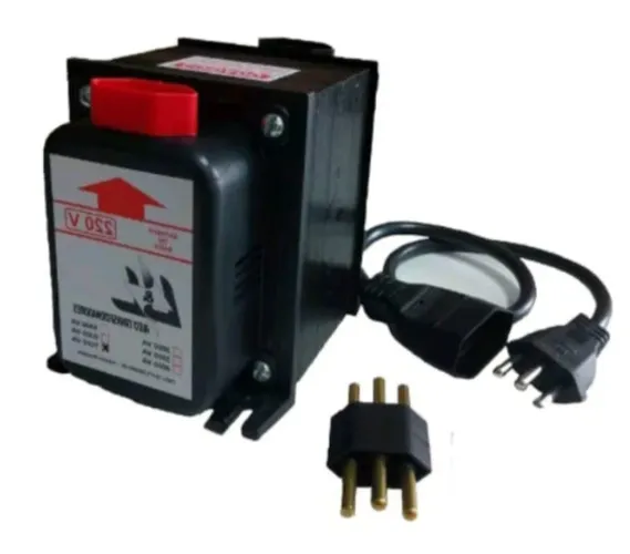TRANSFORMADOR BIVOLT DE 7000BA 110V X 220V COM CABO 