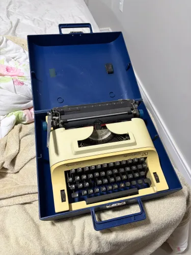Máquina de Escrever Remington 20 Antiga + Maleta Original | Vintage Colecionador
