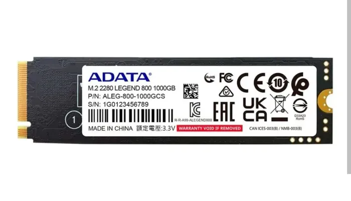 SSD M.2 NVME 1TB Adata M.2 2280 Pcie Gen4x4