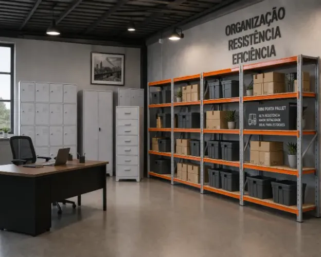 Mini porta pallets Estantes de aço Gondolas Roupeiros Atacado de moveis de aço