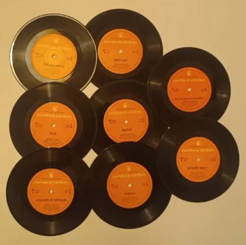 Lote Discos De Vinil Antigos Disney Anos 70 (Apenas Discos)