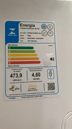Ar condicionado mídia 9.000BTU