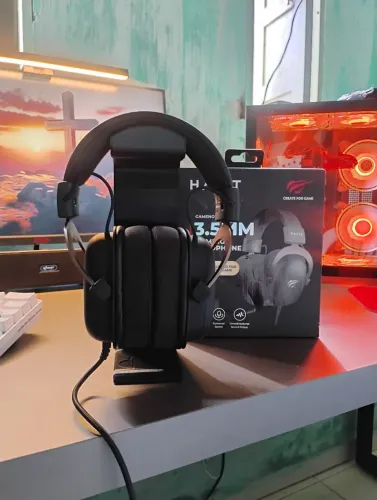 Headset havit 2002d com suporte de brinde