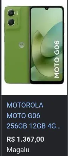 Moto g06 256 gb 12 Ram