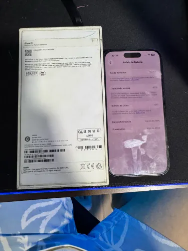 Iphone 15 preto 128gb com caixa