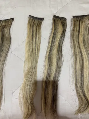Cabelo Humano Brasileiro com mechas loiras (do Sul)