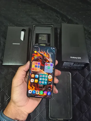 Galaxy S23 256GB preto impecável - Jundiaí SP
