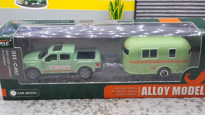 Miniatura 1/64 - Pickup+Trailer