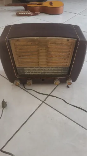 Rádio Antigo Philips Valvulado - Anos 50 - Funcionando - Original