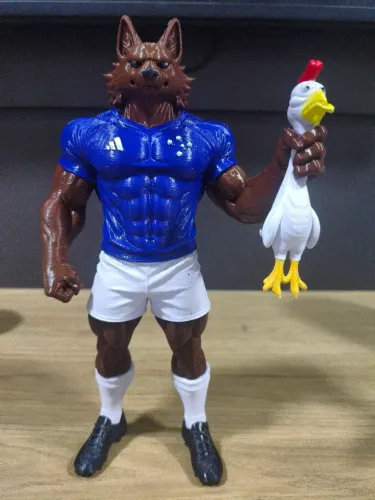 Raposão Mascote Cruzeiro 3D