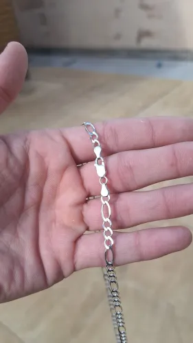 Corrente masculina 3x1 5mm prata 925