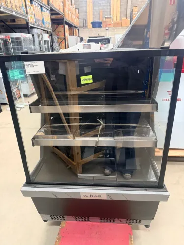 L7VE-080 VITRINE ESTUFA 0,80m PRETO - POLAR