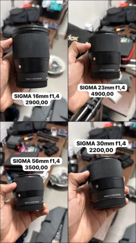 Lentes f1,4 para Sony da sigma