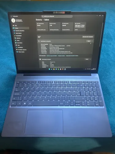 notebook Levono Slim3 Ryzen 7 7735hs com Windows 11 Pro