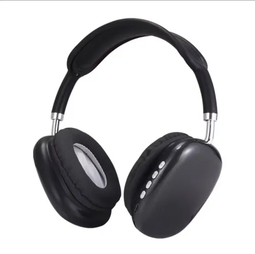 Caixa de som luminária e fone de ouvido