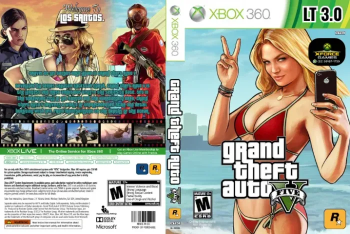 GTAV Mídia Física | XBOX 360 (D3sbl0qu34d0) LT 3.0
