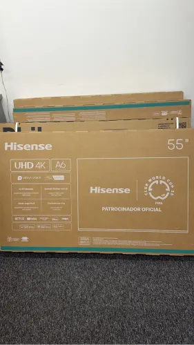 Tv hisense 55 lacrada e nota fiscal