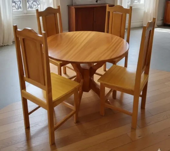 Mesa de jantar com 4 cadeiras